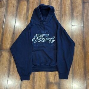 Vintage Navy Ford Hoodie